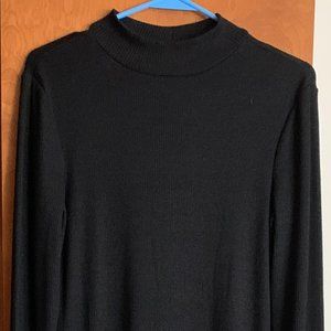 GAP black knit crew neck dress